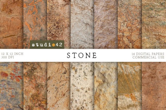 Download Stone Texture Background Digital Papers - Round Collection