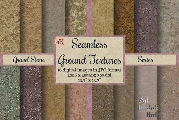 Download Seamless Gravel Stone Ground Textures - Round Collection