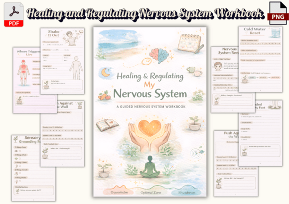 Download Somatic Therapy Nervous System Workbook - Premium Bundle