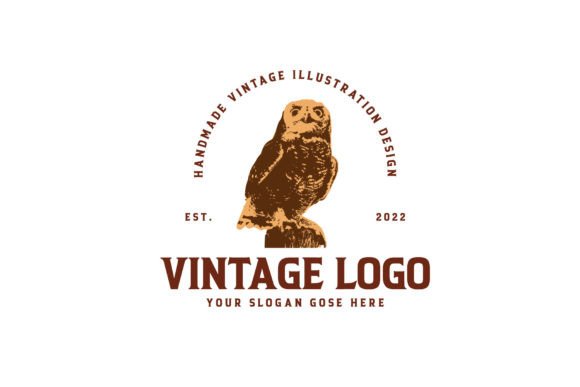 Download Vintage Owl Logo Design - Logo design Collection