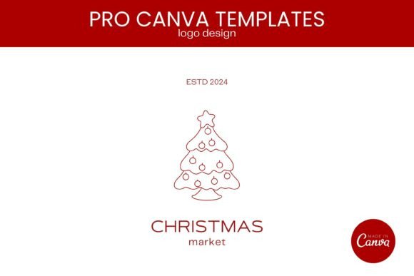 Download Christmas Logo Design Canva Template - Logo design Collection