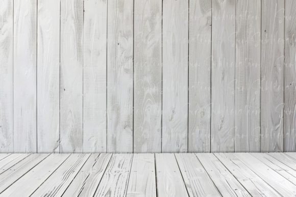 Download White Wooden Plank Background - Round Collection